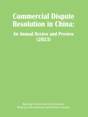 cover image of Commercial Dispute Resolution in China